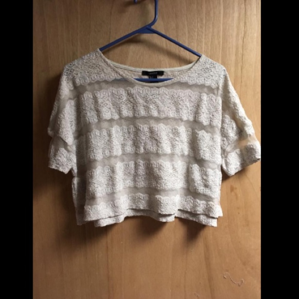 Lace crop top