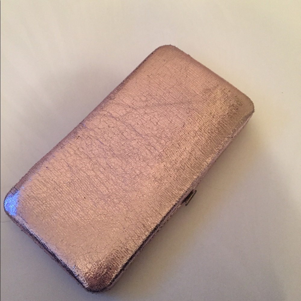 Metallic purple wallet