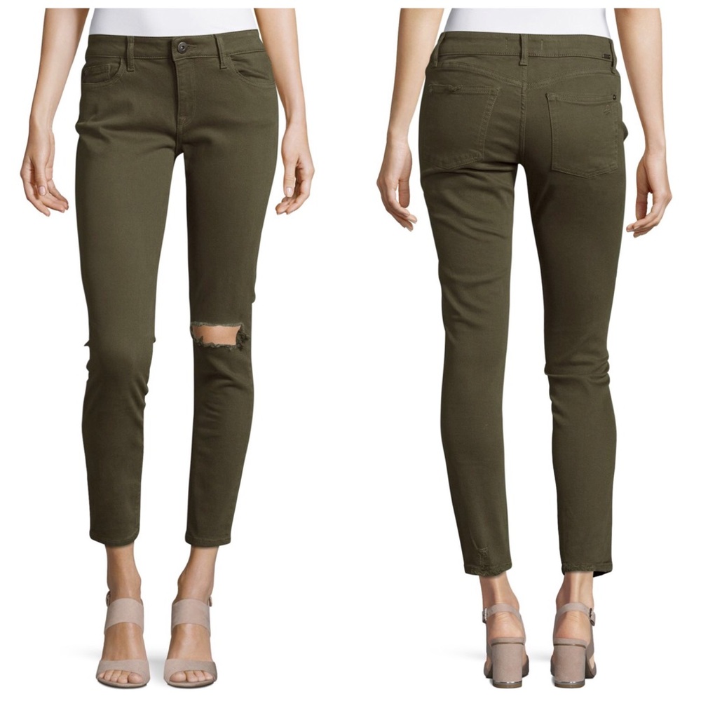 DL1961 Margaux Green Skinny Ankle Jeans 27