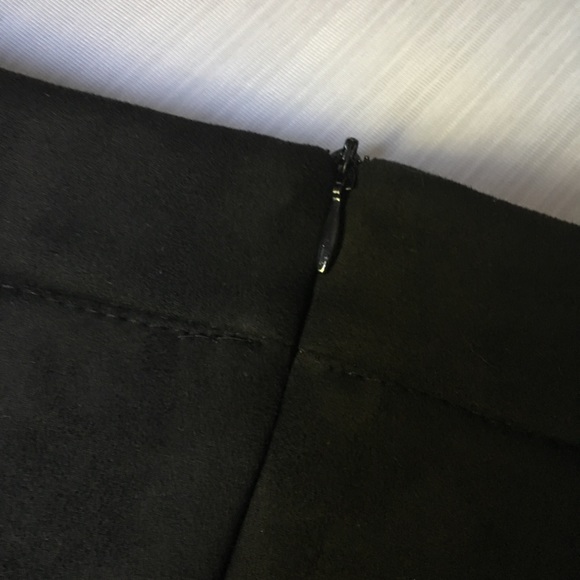 Lace Up Suede Mini Skirt - -★ - Picture 6 of 8