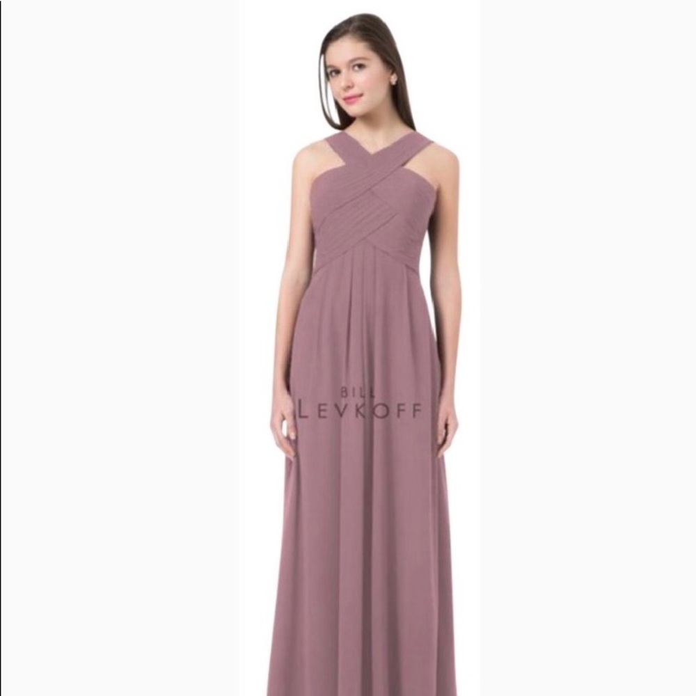Bill Levkoff Victorian Lilac Bridesmaid Dress Sz 4