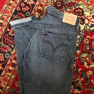Levi’s 501 CT dark grey washed jeans