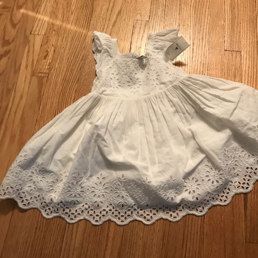 GAP FLORAL LACE CAP DRESS