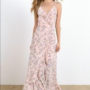 Blush Floral Maxi Dress (Brand New)