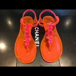 Chanel jelly sandals never used!