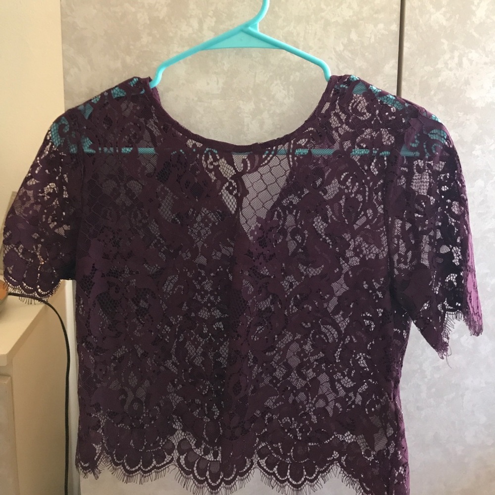 Forever 21 lace crop top