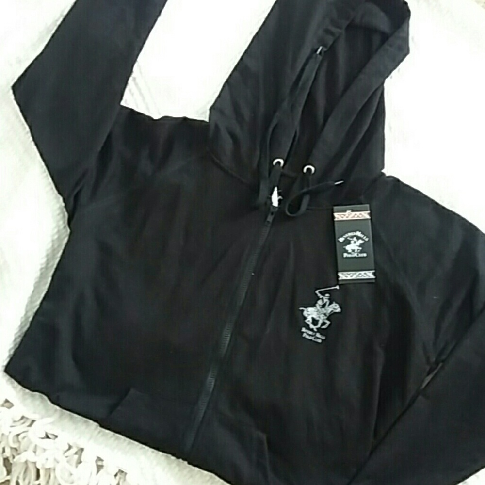 Polo zip up hoodie