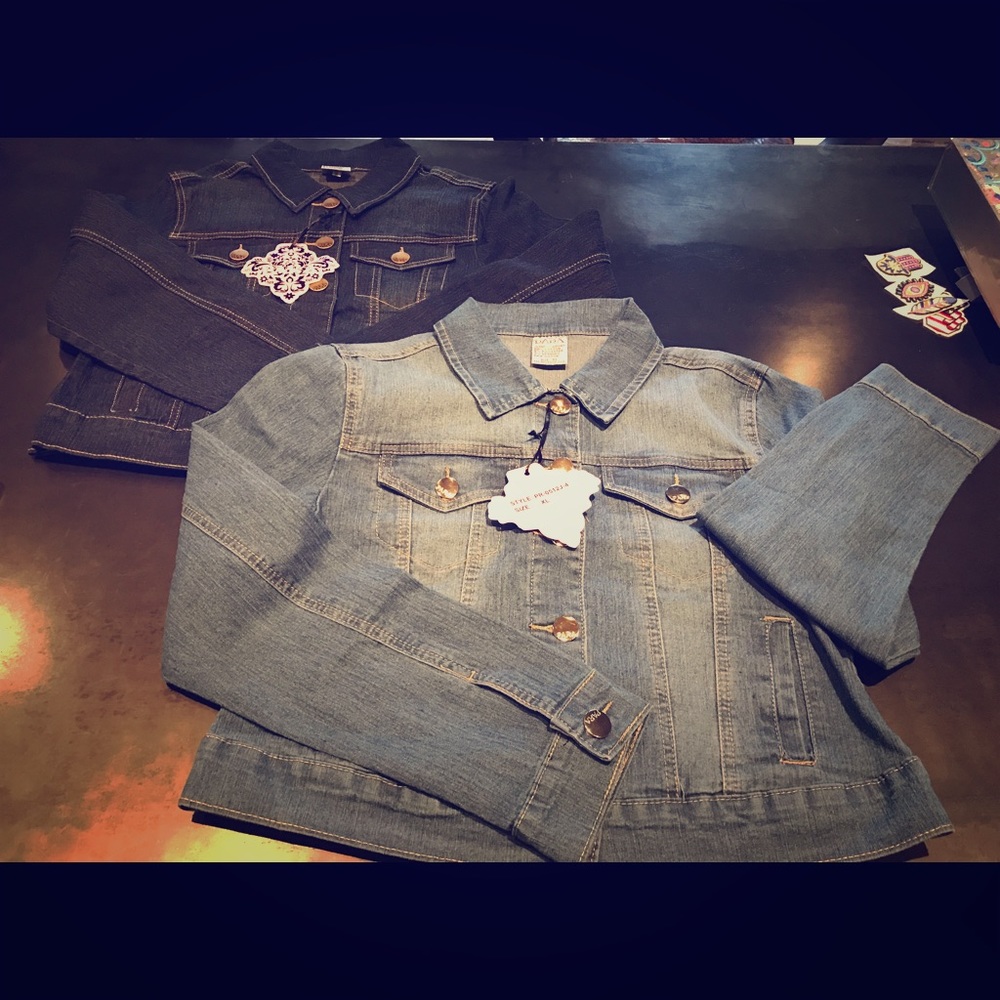 Whole sale denim fashion forward jean jackets!