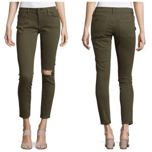DL1961 Margaux Green Skinny Ankle Jeans 29