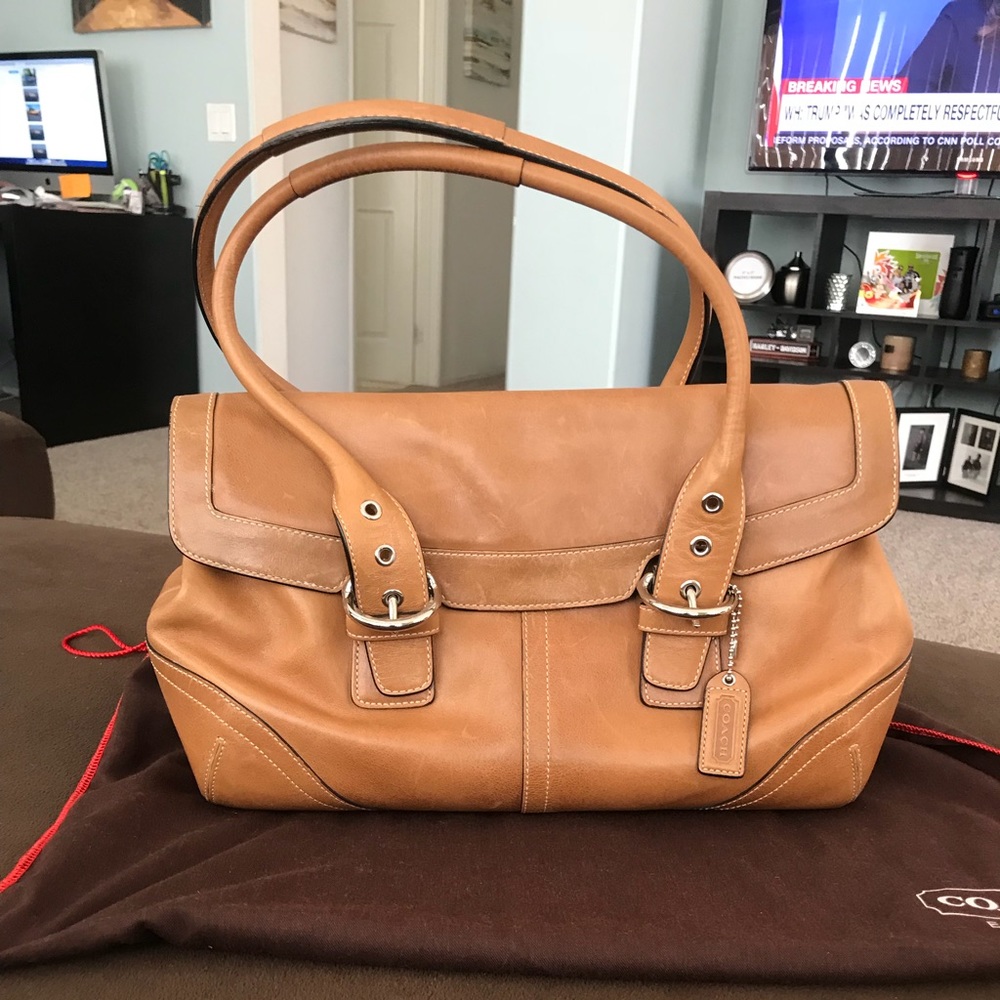 Sold!!!!! Authentic Tan Coach Bag