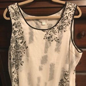 Coldwater Creek two layer tank. Women's size 3X.
