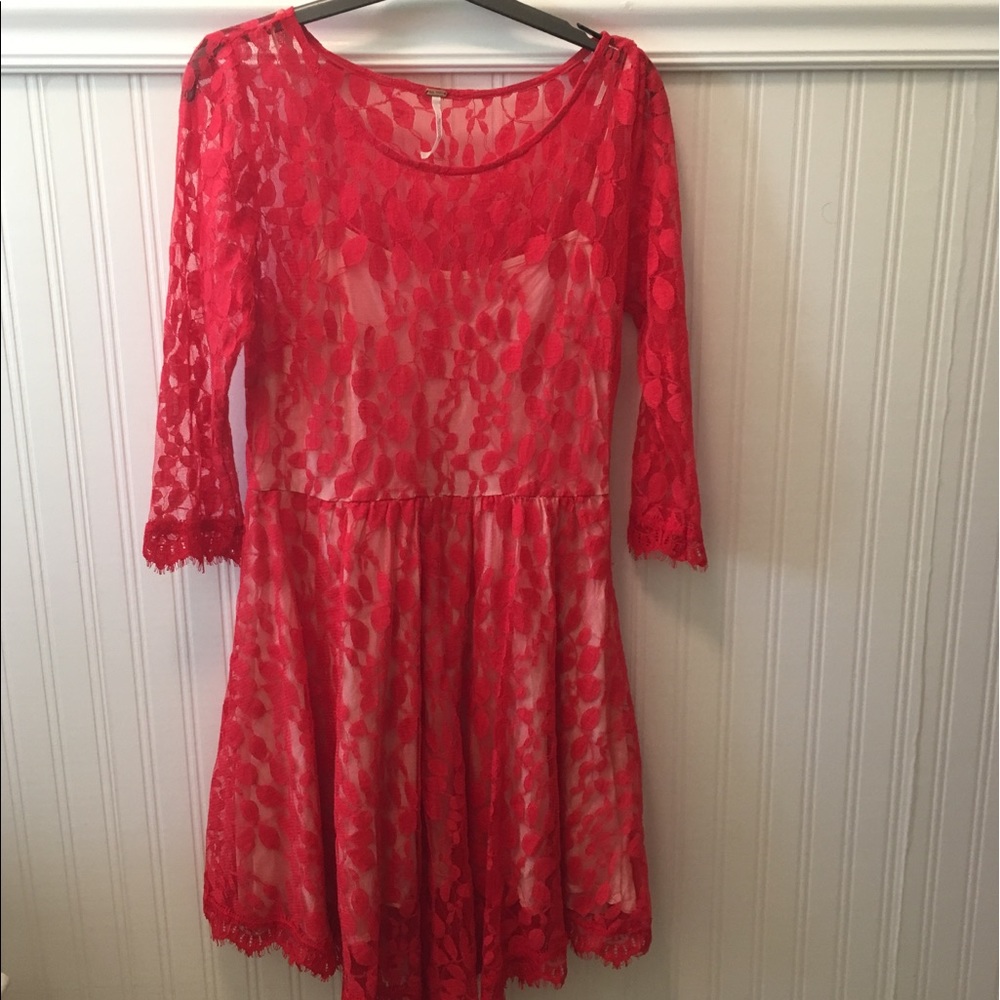 Free People lace dress.