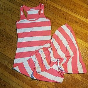 Striped maxi dress size s