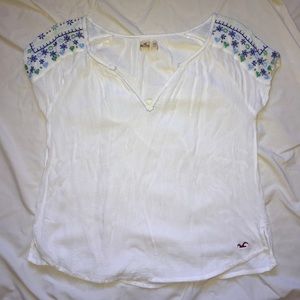 Hollister Embroidered Short Sleeve Shirt