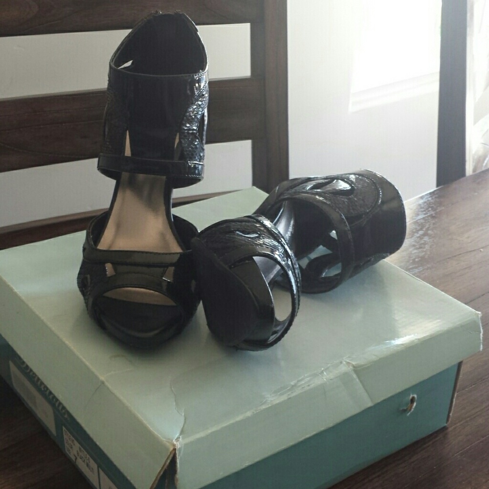 🍉Delicious black high heels