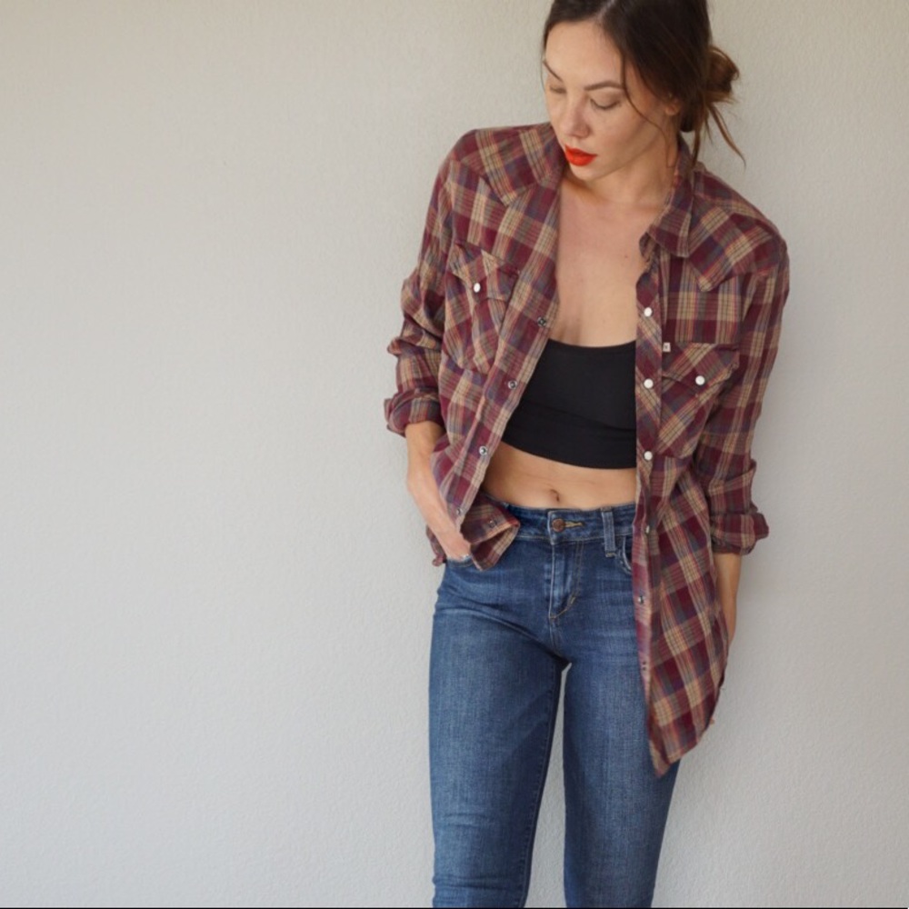 Salt Valleys Western Button Up Flannel