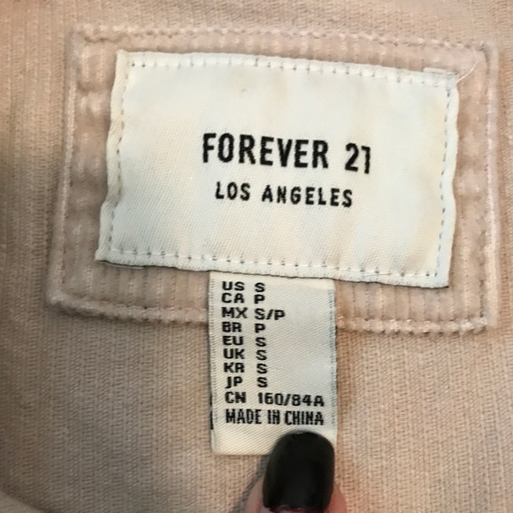 Forever 21 Trendy Blush Corduroy Jacket - Picture 5 of 8