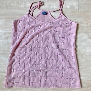 Charlotte Russe | Pink sequin top