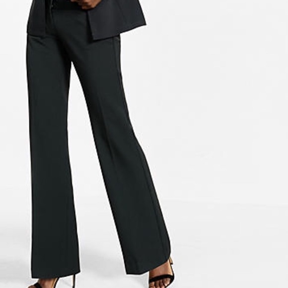 low rise flare dress pants