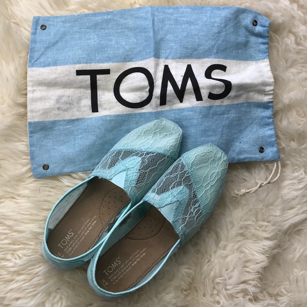 New Mint Lace TOMS!