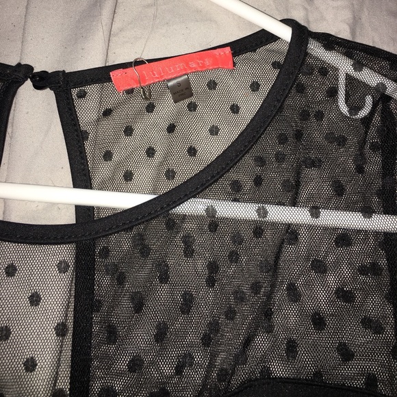 Sheer long sleeve top - Picture 2 of 3