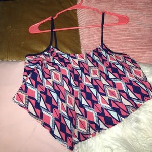 Cute tribal pattern crop top
