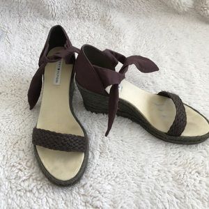 Tommy Hilfiger Brown Wedge Sandals
