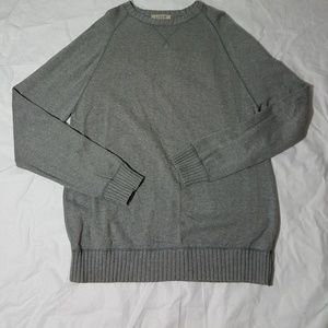 J.CREW GRAY MEN'S CREW NECK SWEATER TALL LARGE