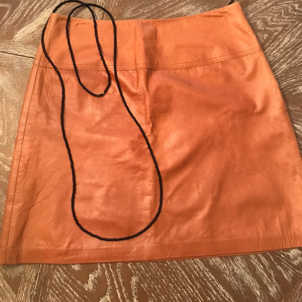 pure leather cache skirt