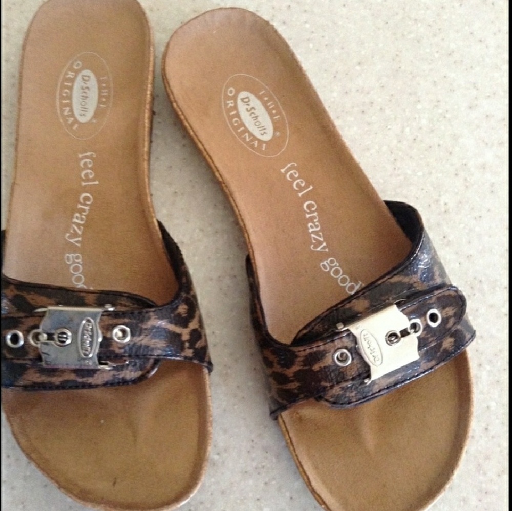 Dr. Scholls leopard print