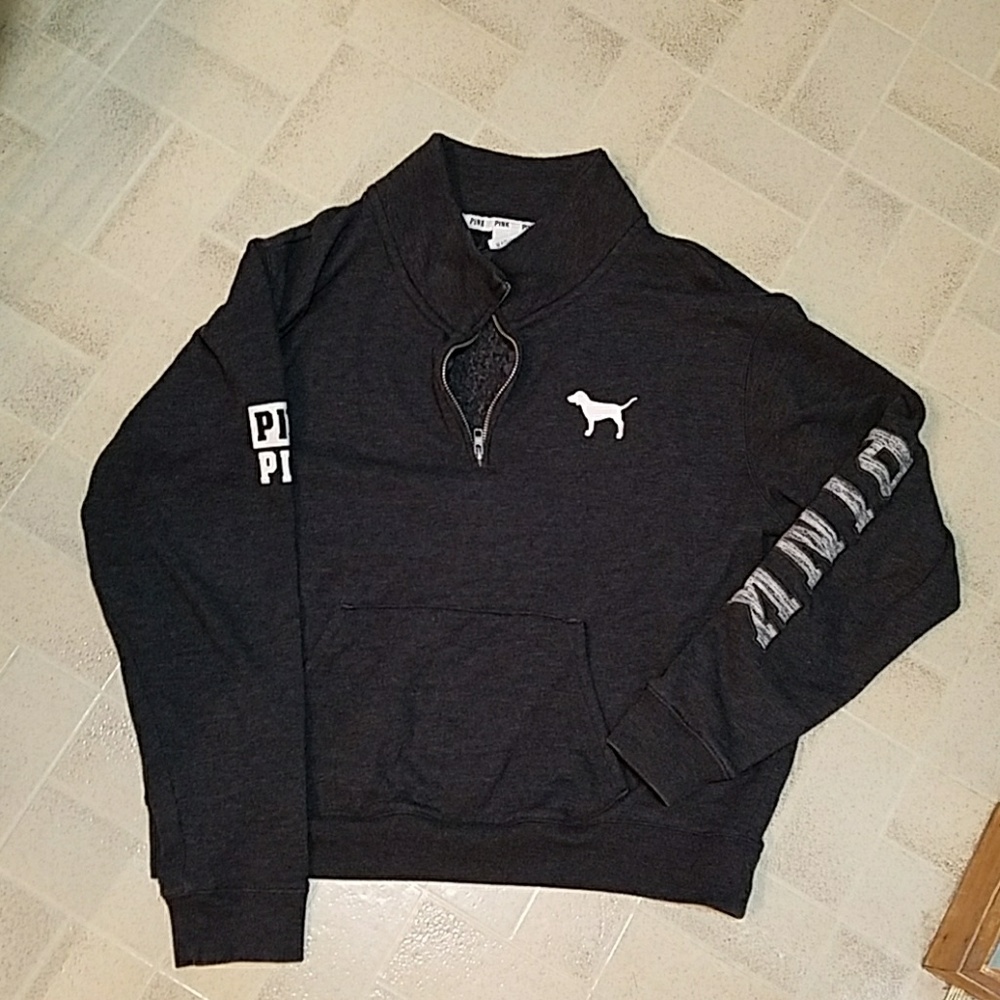 PINK 3/4 zip pullover