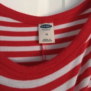 Old Navy Dresses - Red and White Stripe Sleeveless Swing Dress Old Navy Dresses - Red and White Stripe Sleeveless Swing Dress
