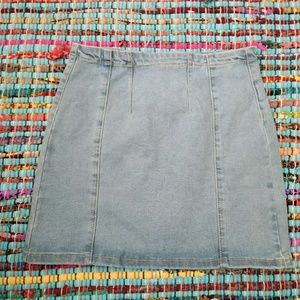 "Denim" miniskirt