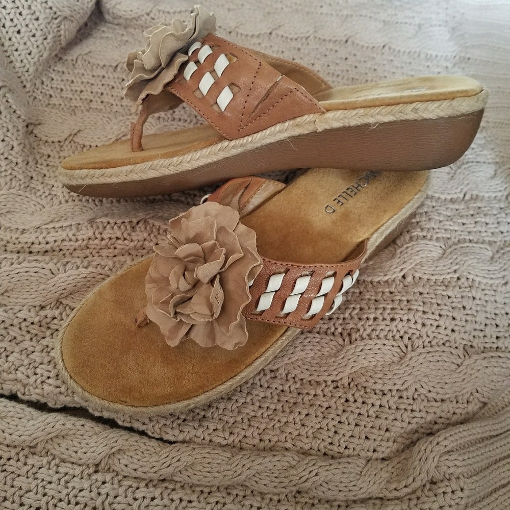 comfy suede & leather sandals