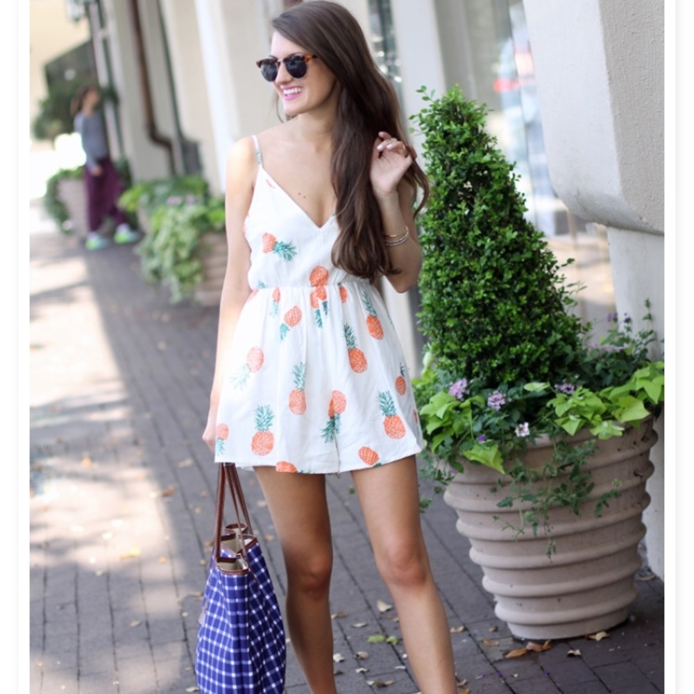 Pineapple romper/playsuit