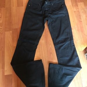 Dark rinse bootcut jeans