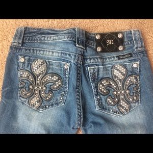 Miss Me Fleur-de-Lis Denim Jeans