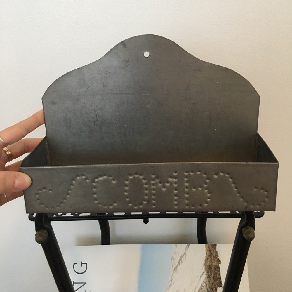 Vintage 'Comb' Punched Mini Shelf