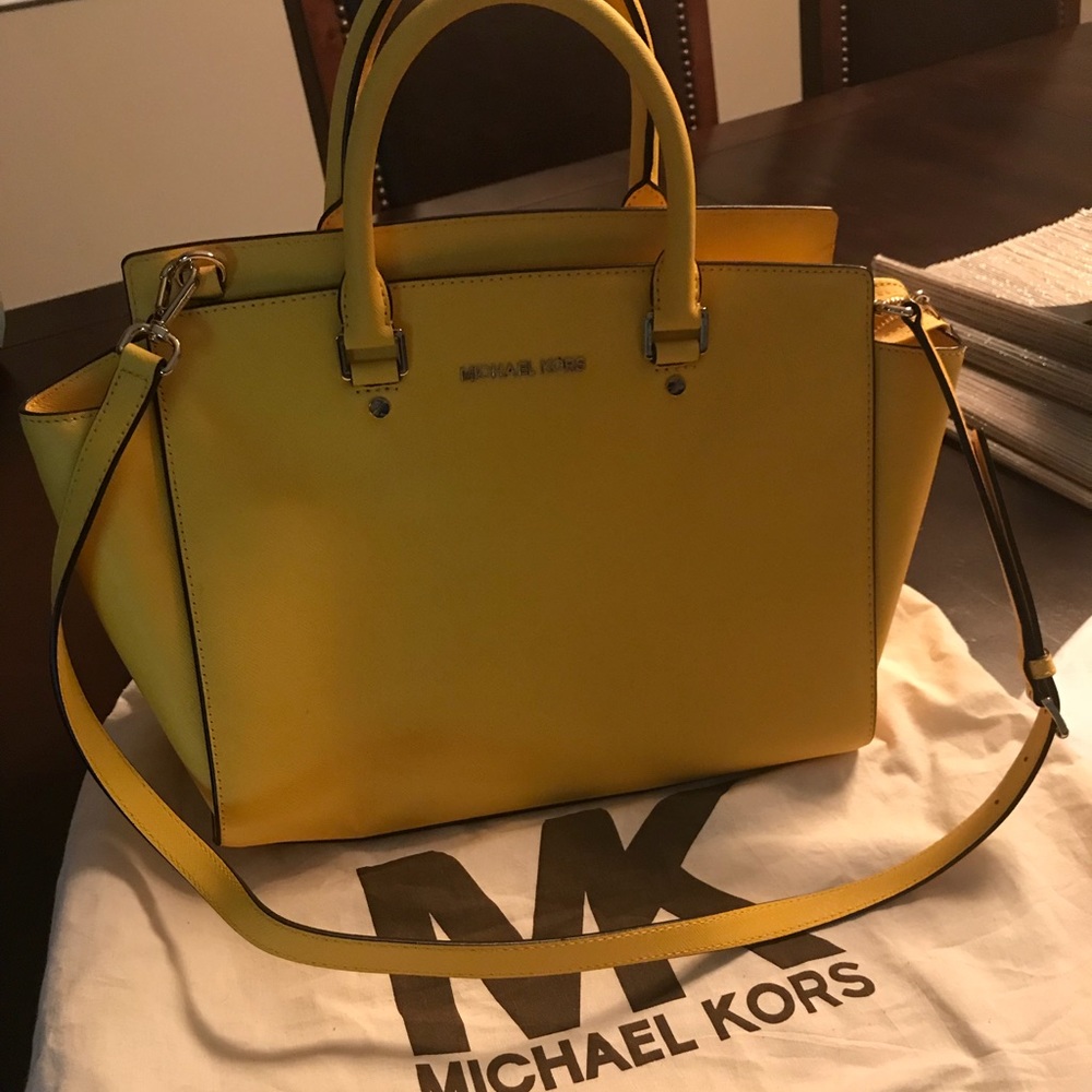 Michael Kors Selma Satchel leather handbag