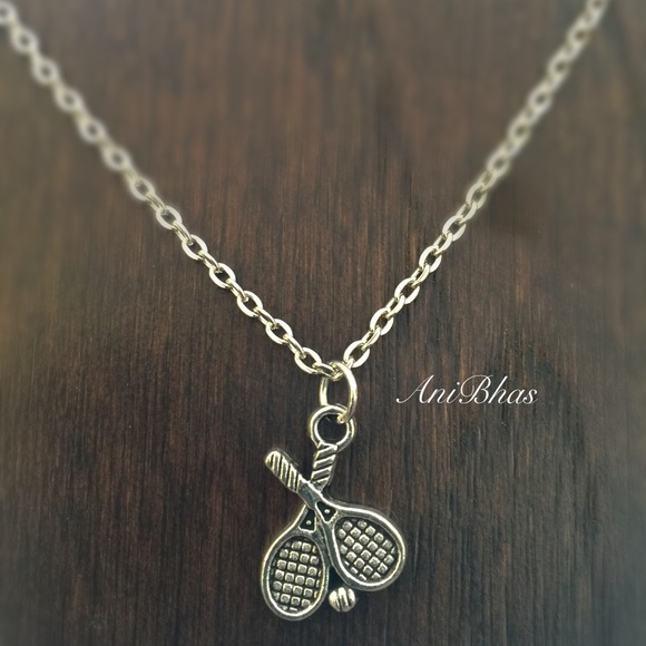 Tennis Charm Necklace - Picture 1 of 1