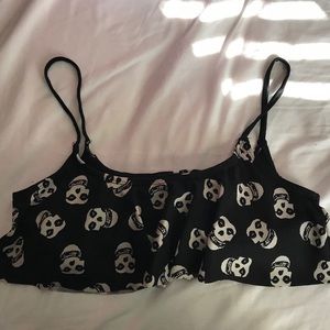 Misfits logo bathing suit top