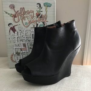 Jeffrey Campbell Wedge Peep Toe Bootie