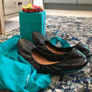 Tieks obsidian black size 8