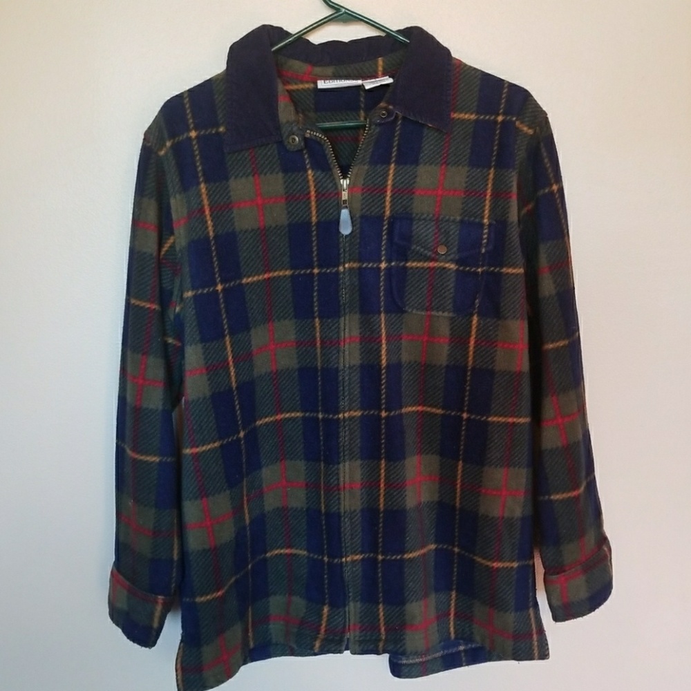 Full zip cozy jacket with chest pocket