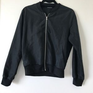 American Apparel Black Bomber Jacket