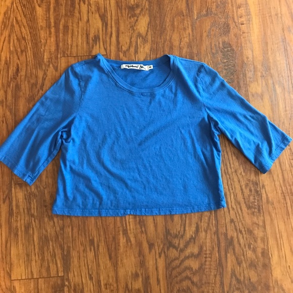 Michael Stars Tops - Michael Stars Blue Crop Top Michael Stars Tops - Michael Stars Blue Crop Top