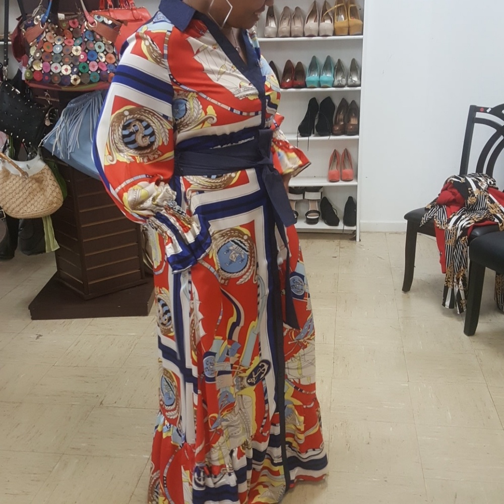 Printed Maxi Dress
