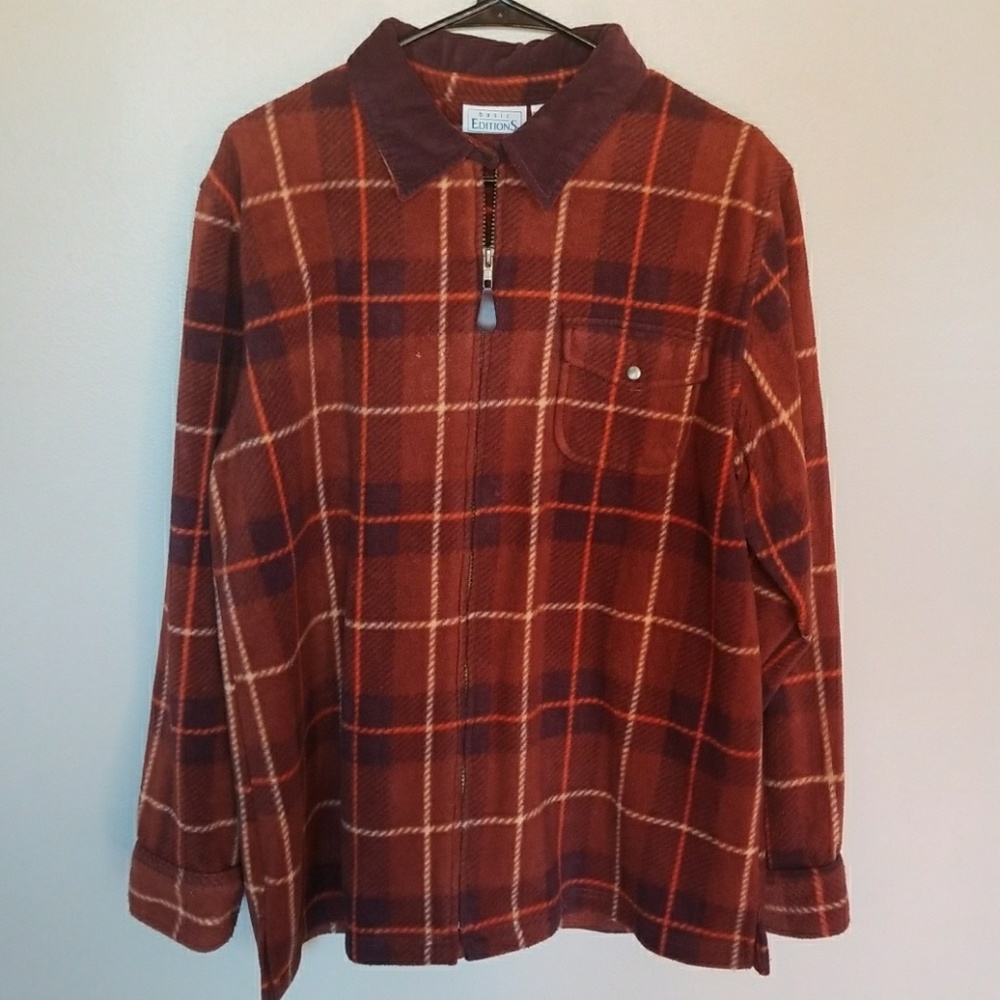 Full zip warm jacket/sweater