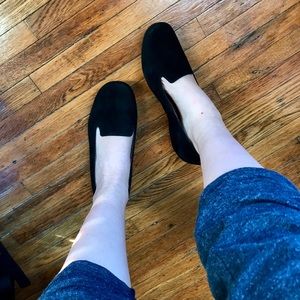 NWOT Clarks Artisan Black Suede Loafer 7 1/2