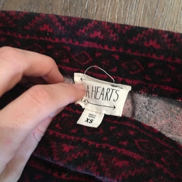 Maroon Aztec skater skirt from pac sun ❤️ - Picture 3 of 3